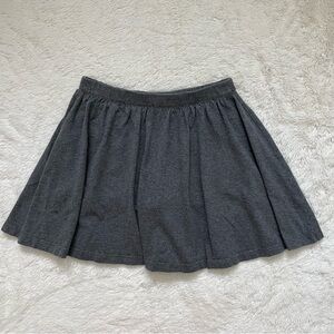 Lands' End Girl’s Size 7 Gray Skort Elastic Pleated Waistband 100% Baumwolle